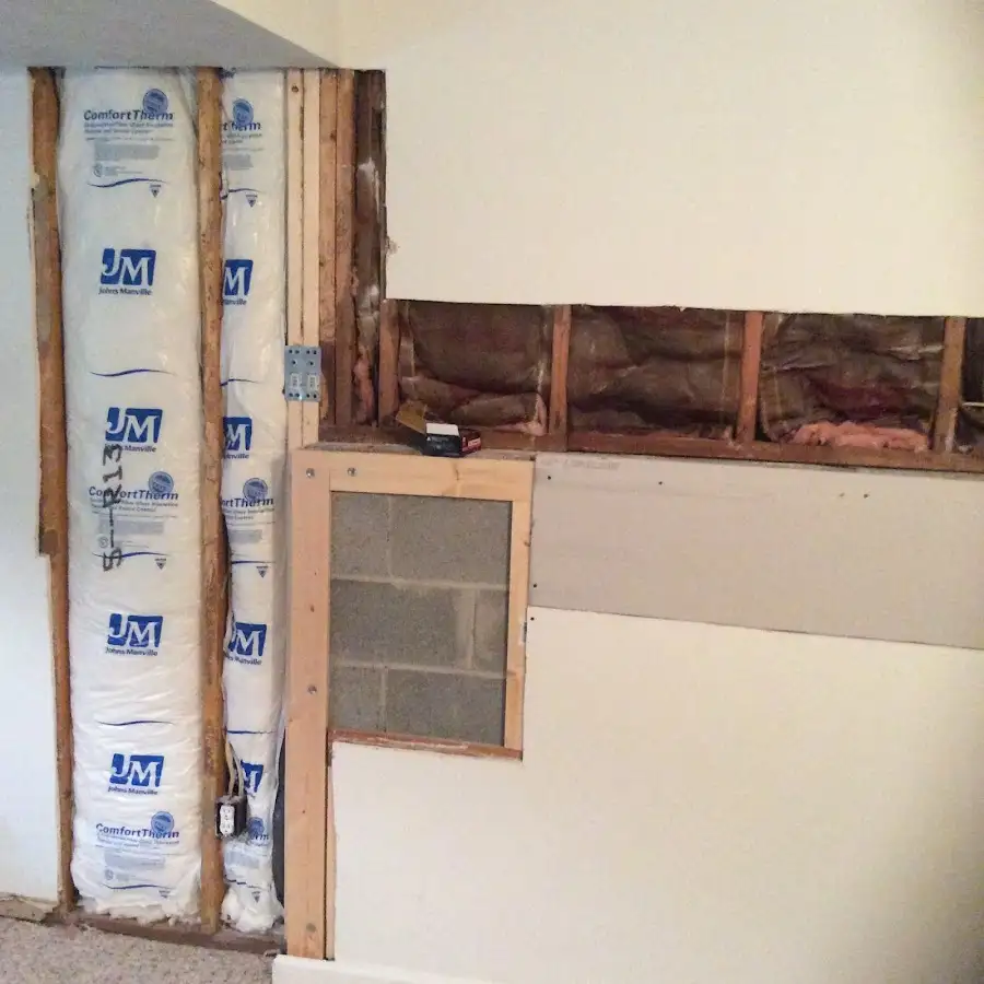 Wall insulation replacement during Contents Cleaning & Restoration in Burnet